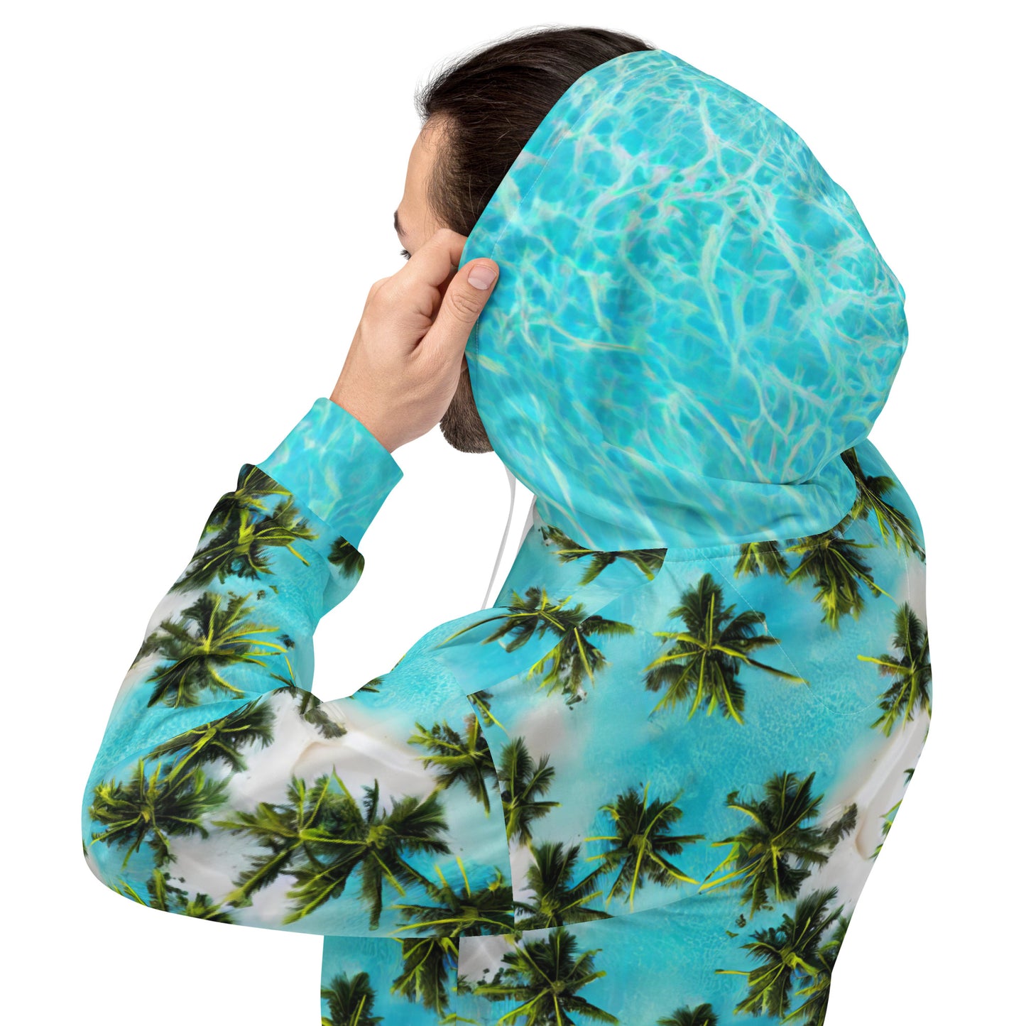 Aqua Palms Eco-Hoodie