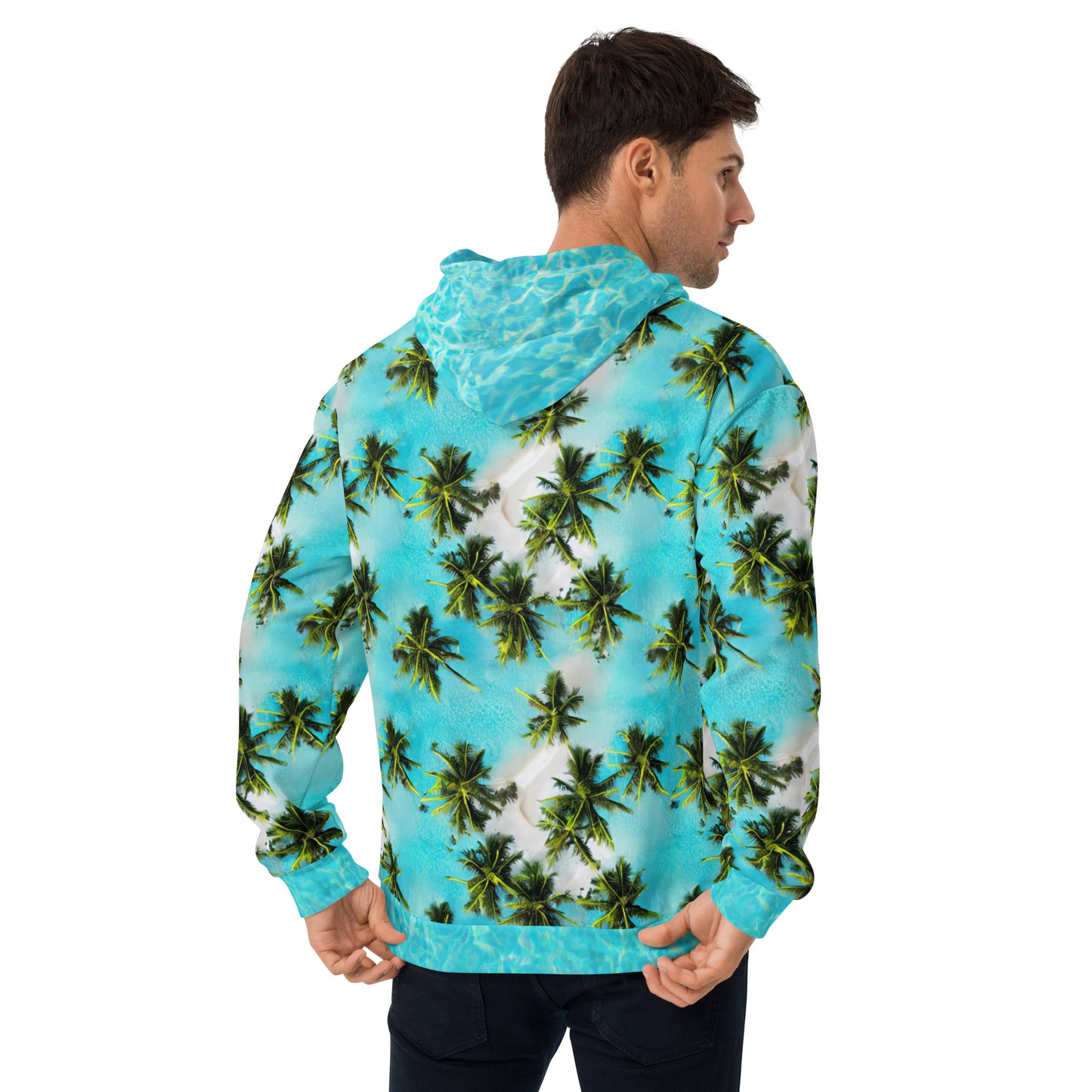 Aqua Palms Eco-Hoodie