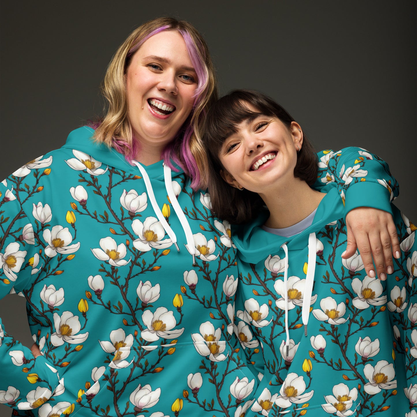 Magnolia Blossoms Eco-Hoodie