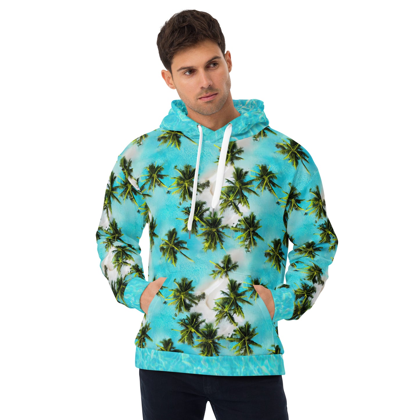 Aqua Palms Eco-Hoodie