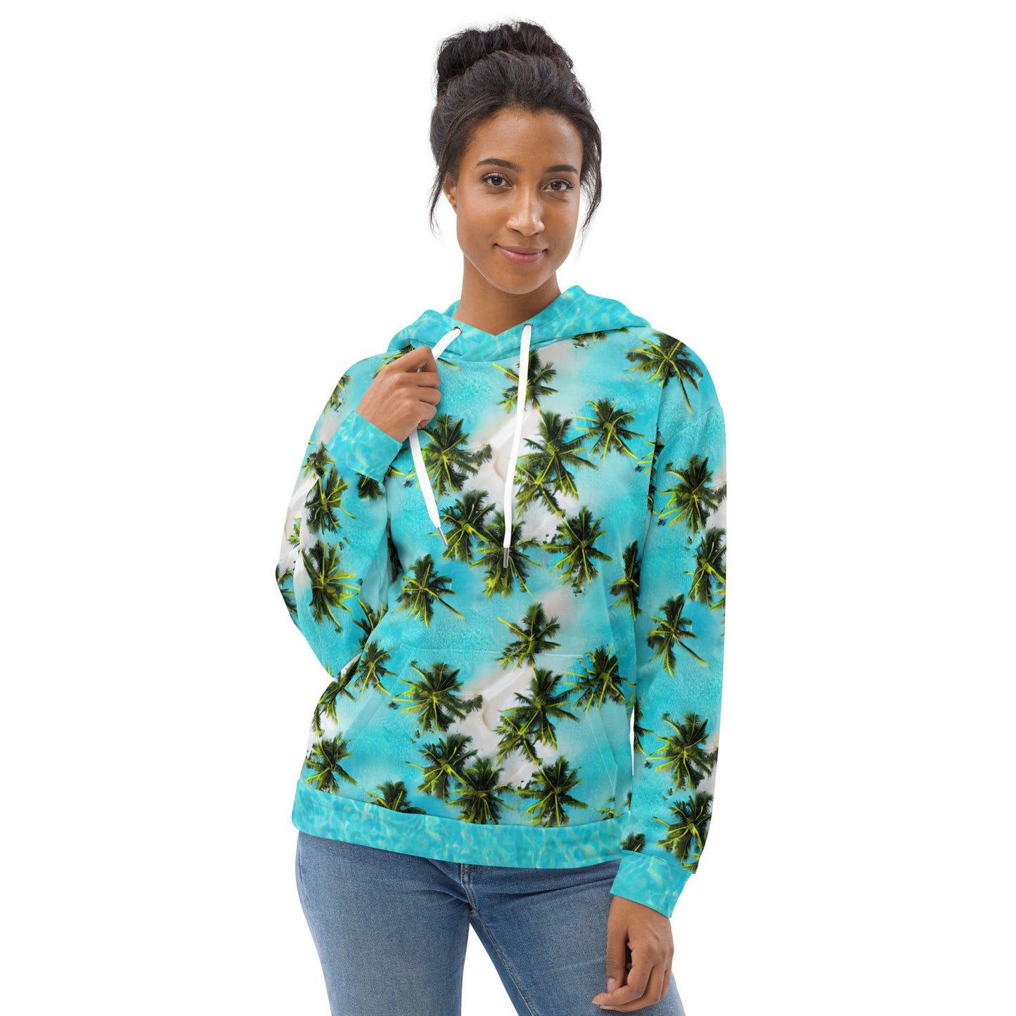 Aqua Palms Eco-Hoodie
