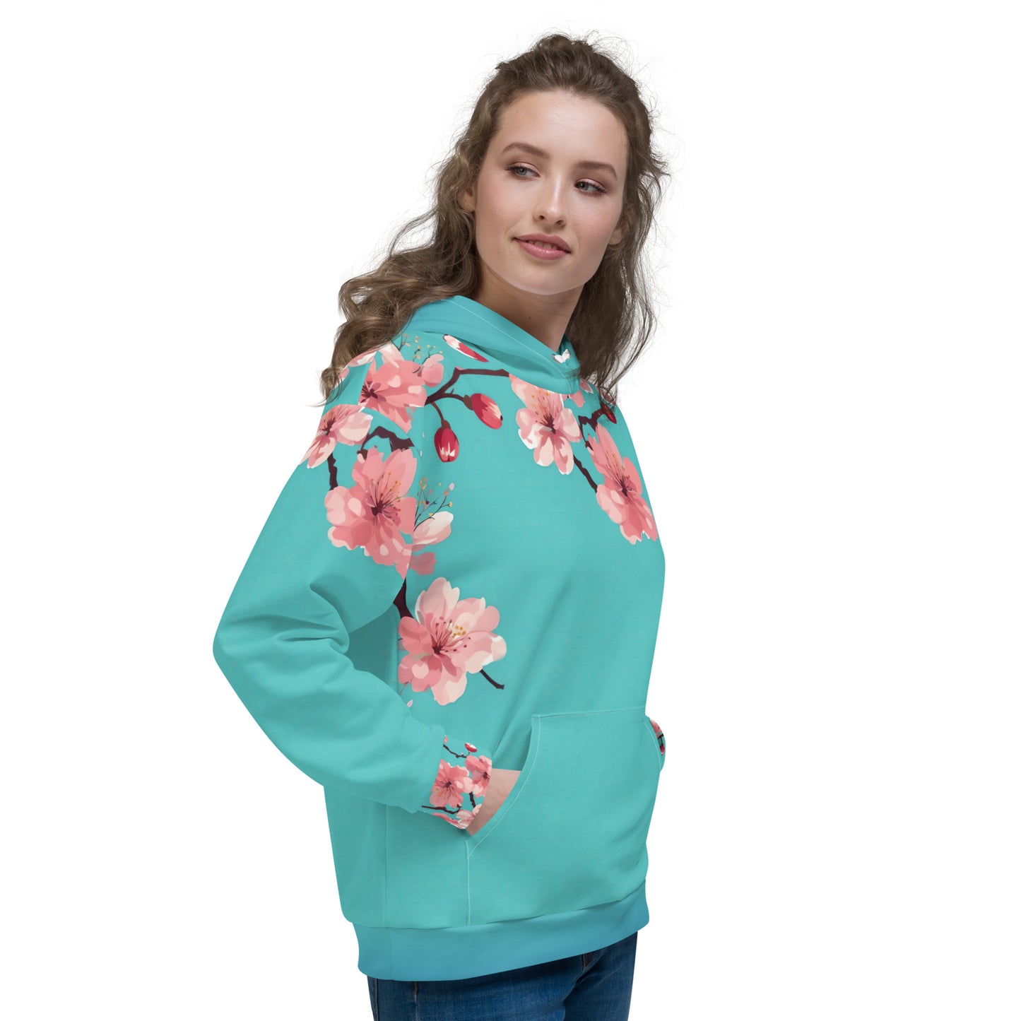 Pink Petals Eco-Hoodie