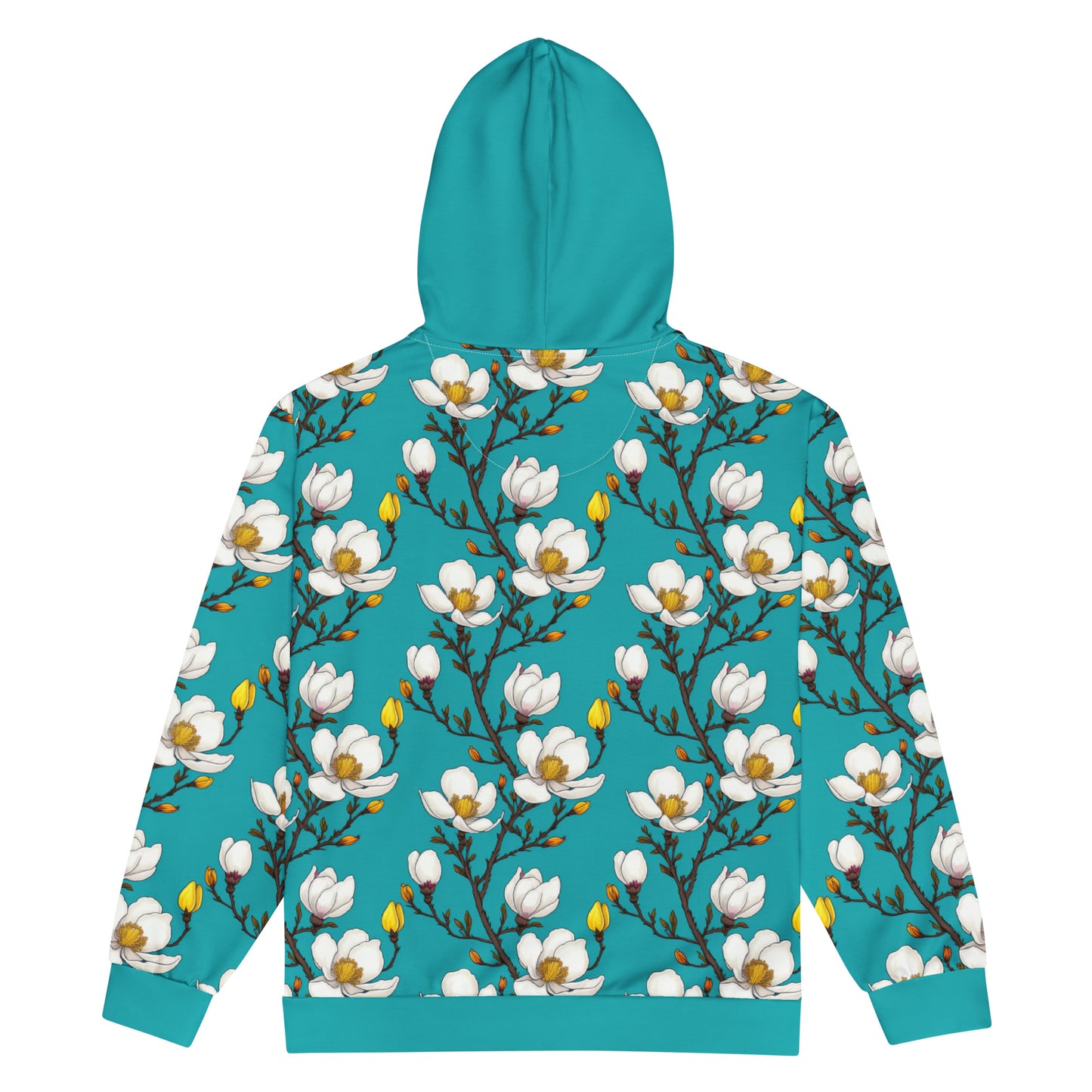 Magnolia Blossoms ZipUp Eco-Hoodie