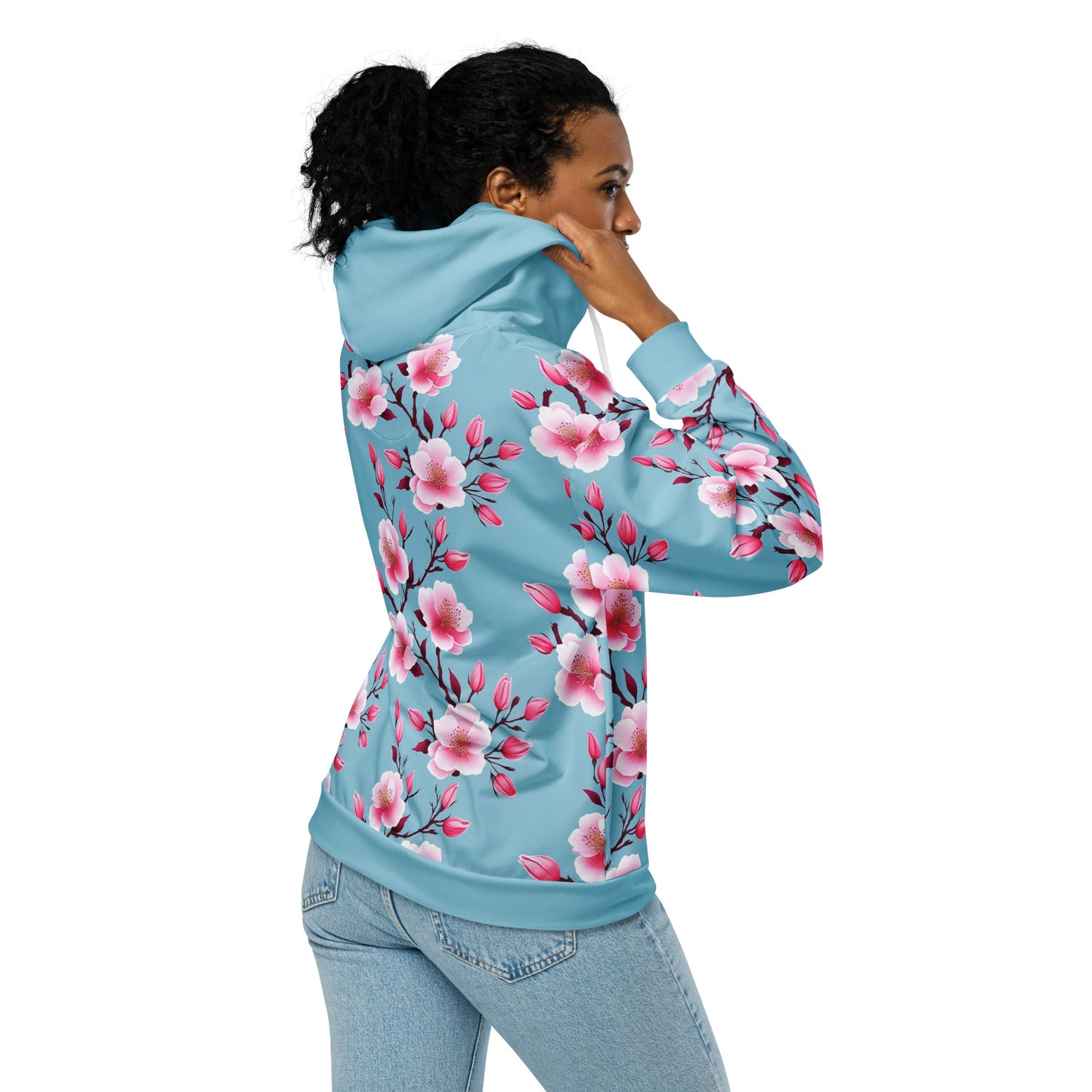 Cherry Spring ZipUp Eco-Hoodie