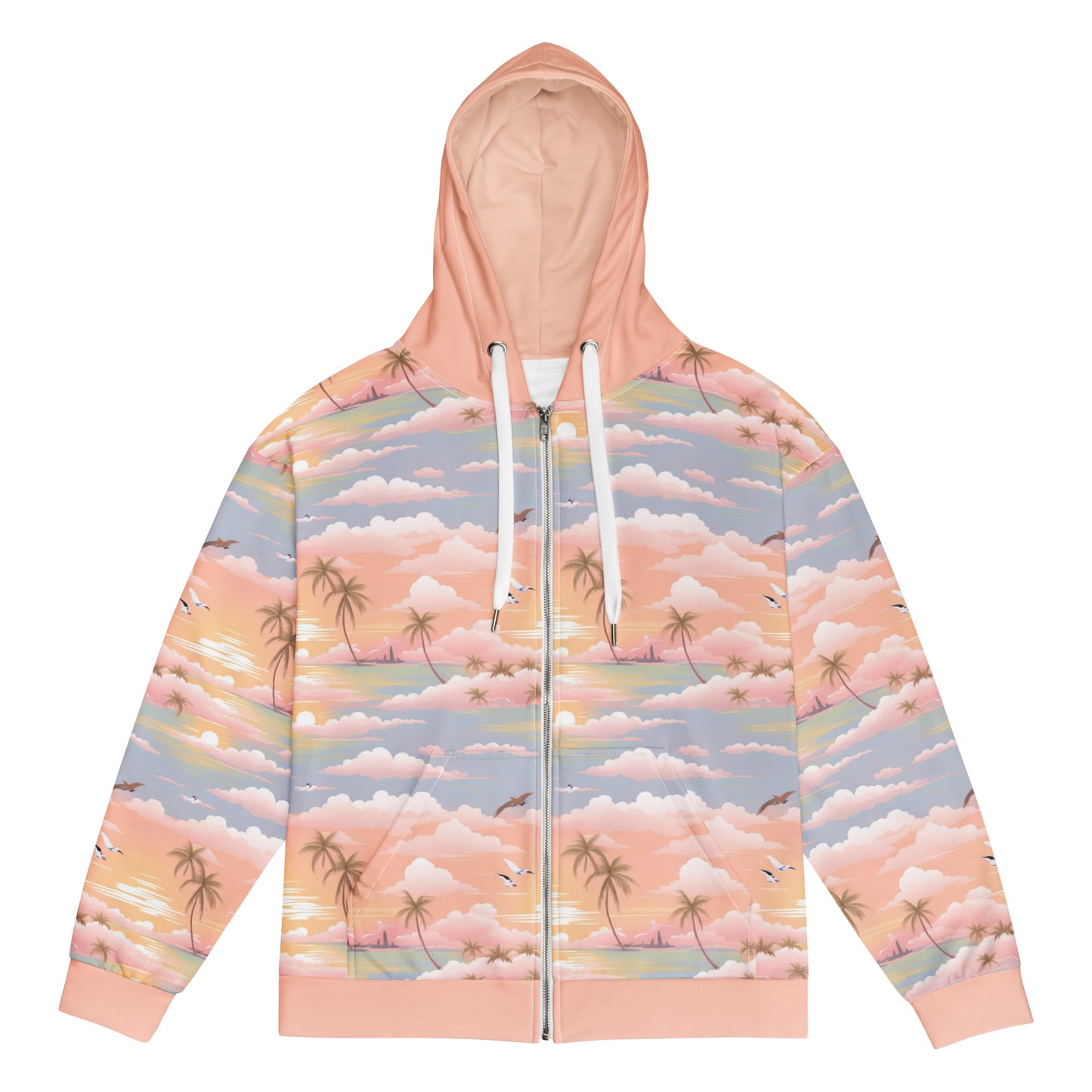 Pink Cloud ZipUp Eco-Hoodie