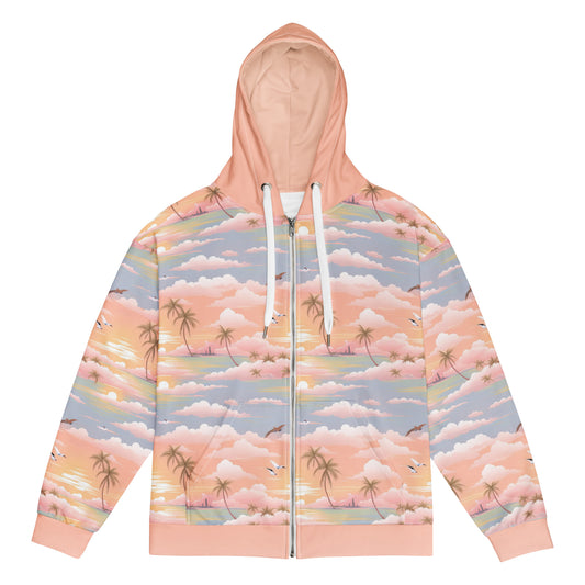 Pink Cloud ZipUp Eco-Hoodie