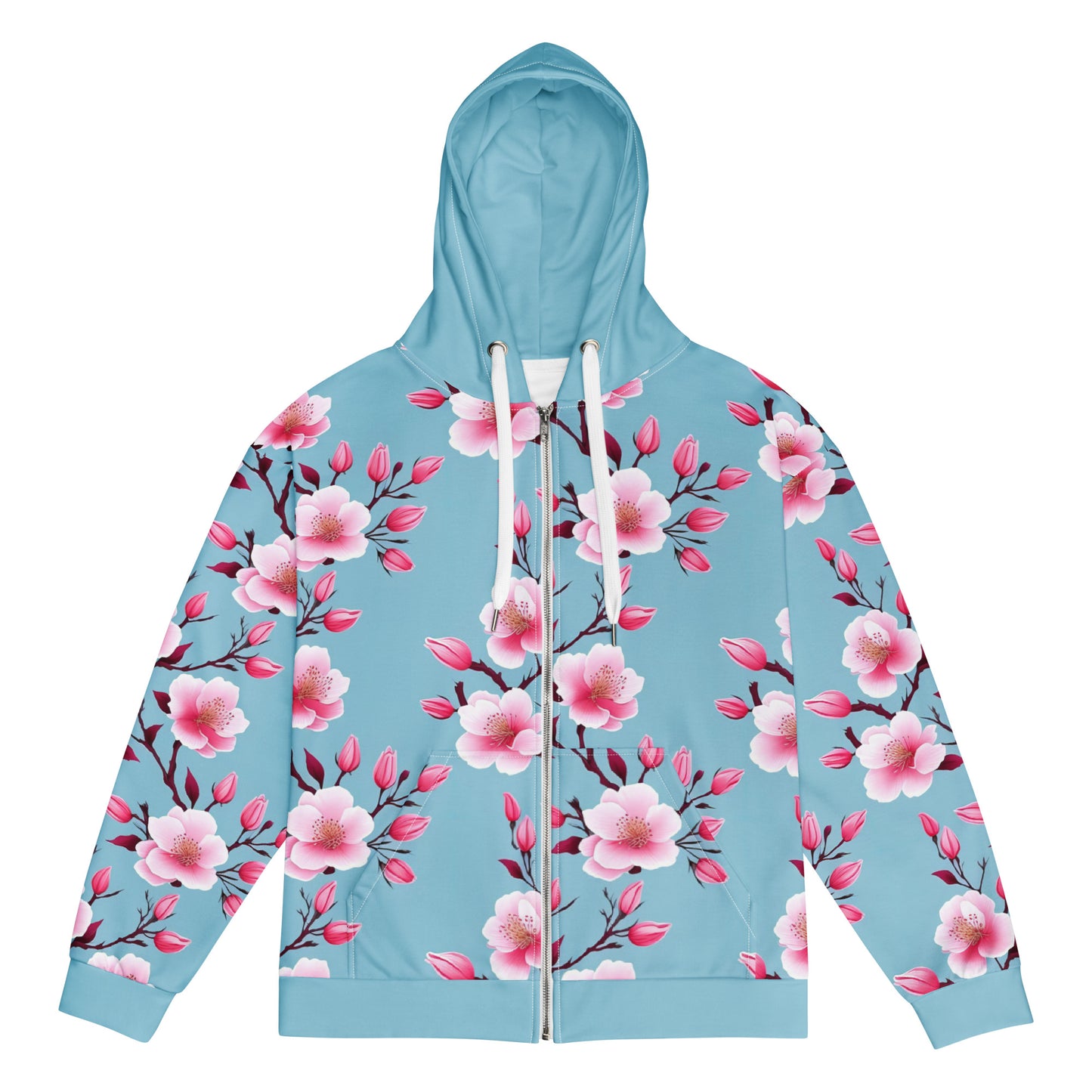 Cherry Spring ZipUp Eco-Hoodie