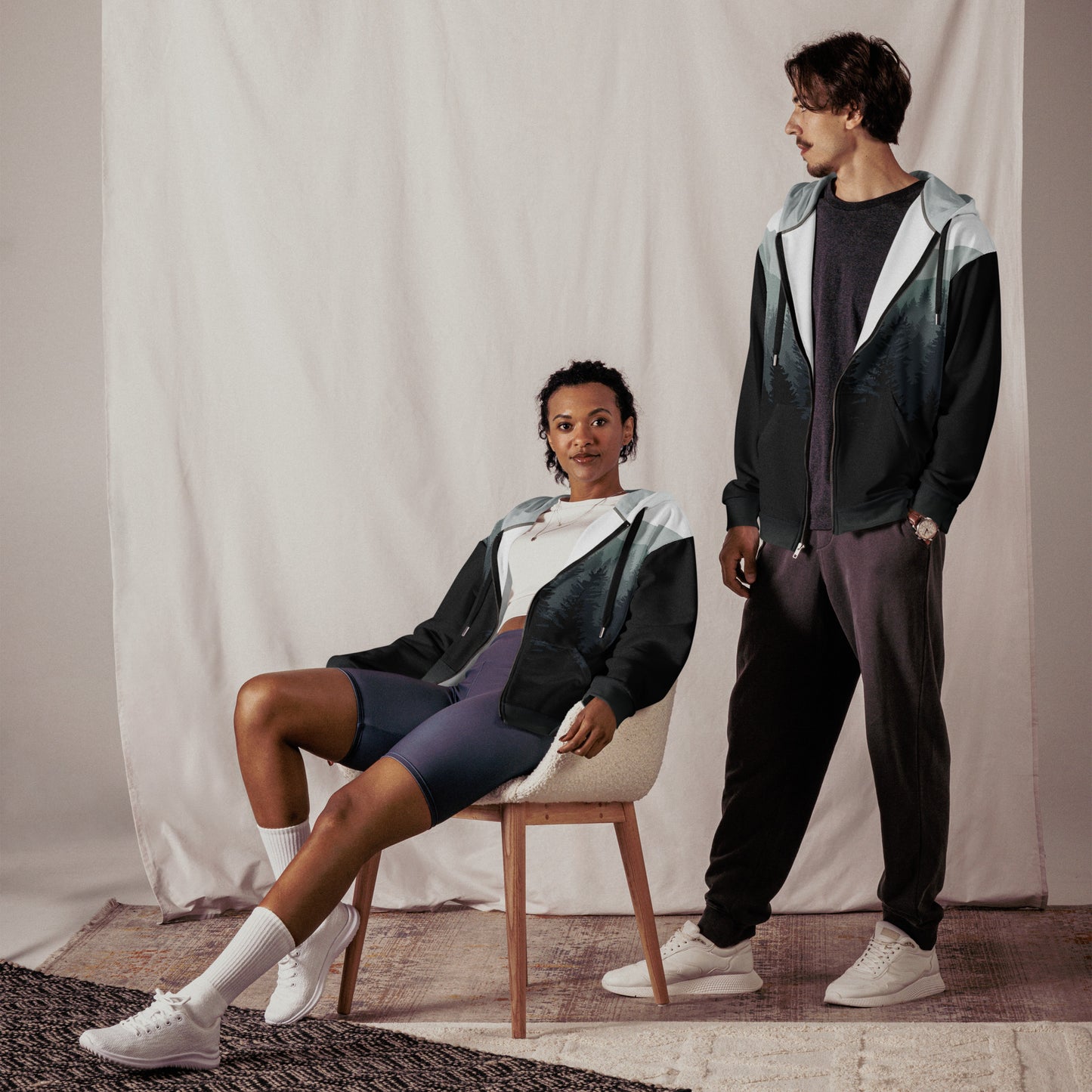 Mountain Mist ZipUp Eco-Hoodie