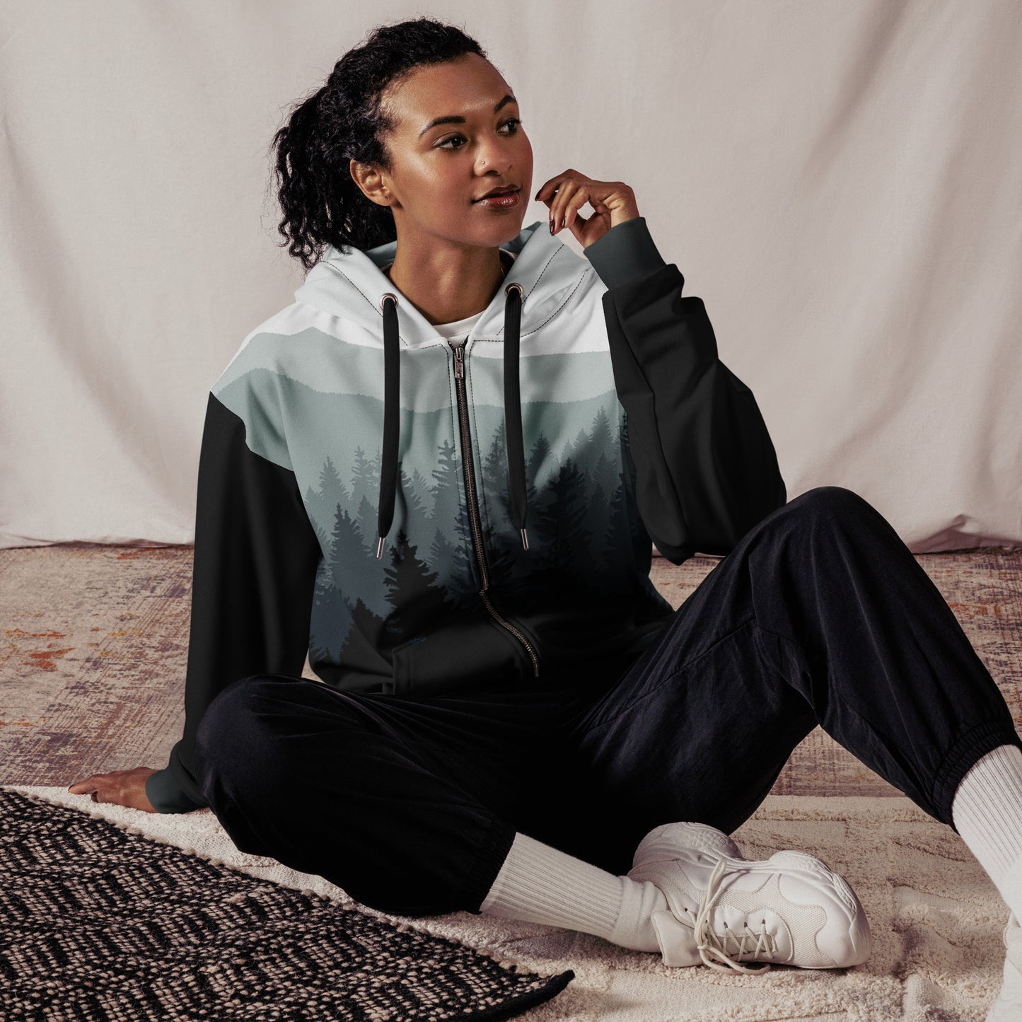 Mountain Mist ZipUp Eco-Hoodie