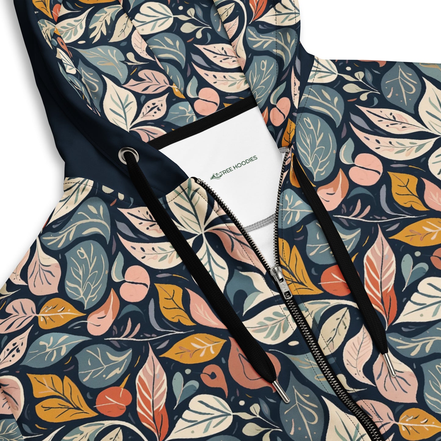 Matisse Leaves Zipup Eco-Hoodie