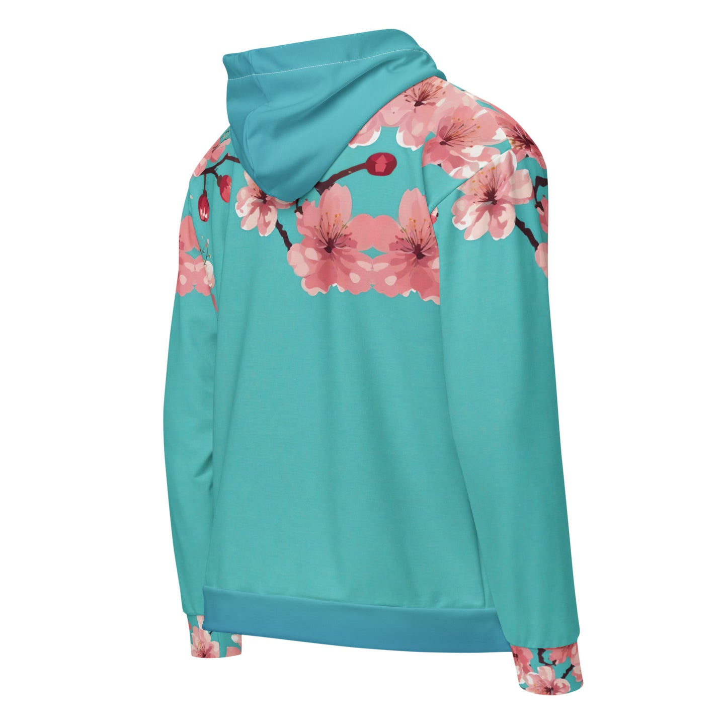 Pink Petals ZipUp Eco-Hoodie