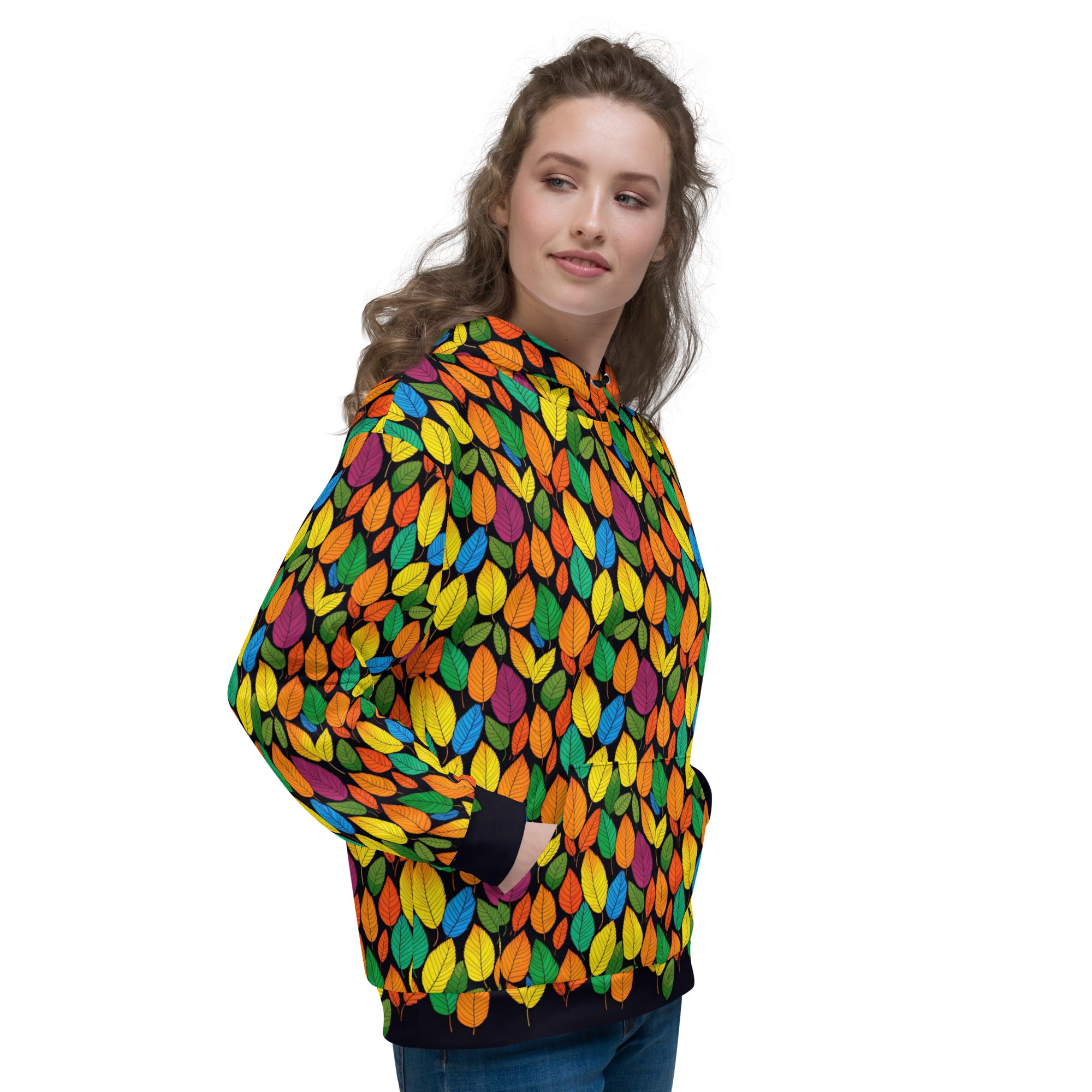 Rainbow Leaf Eco-Hoodie