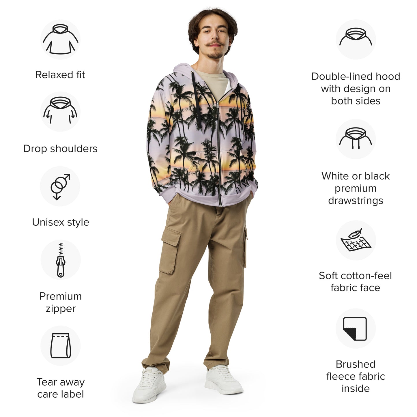 Tidal Breeze ZipUp Eco-Hoodie