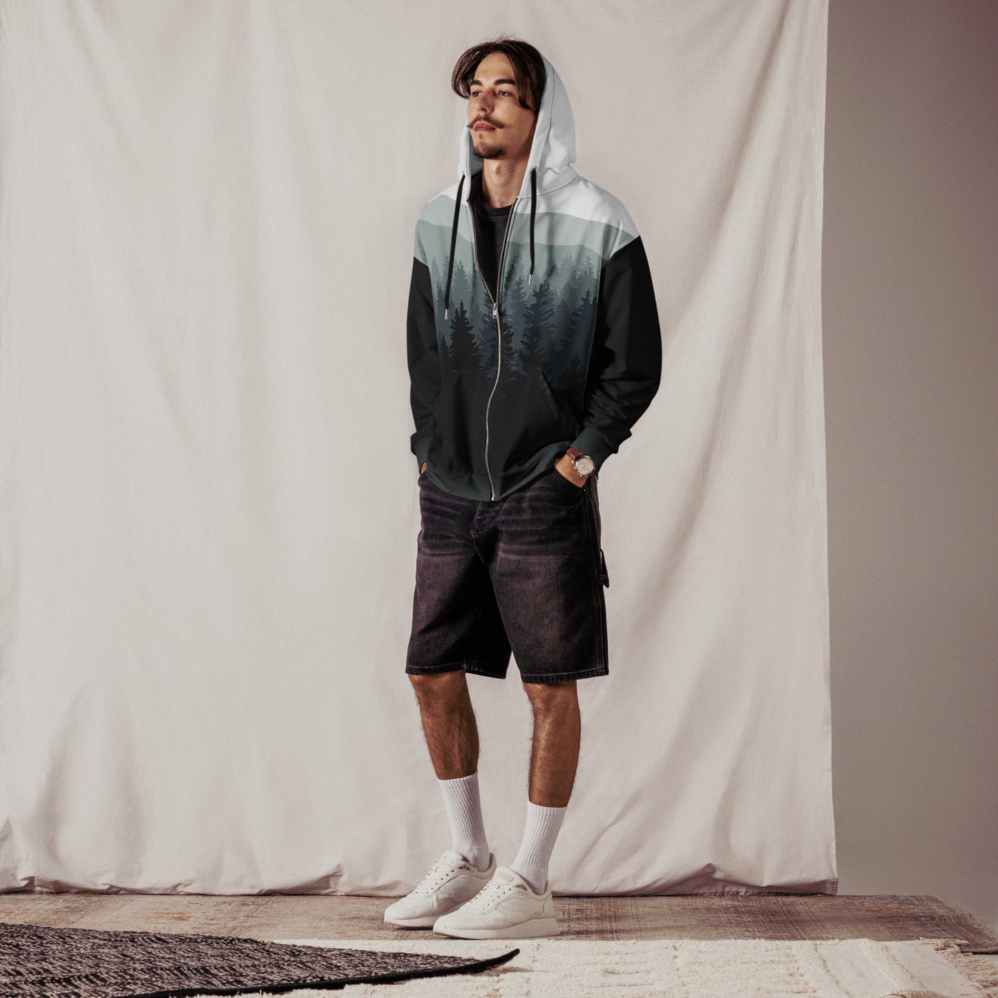 Mountain Mist ZipUp Eco-Hoodie