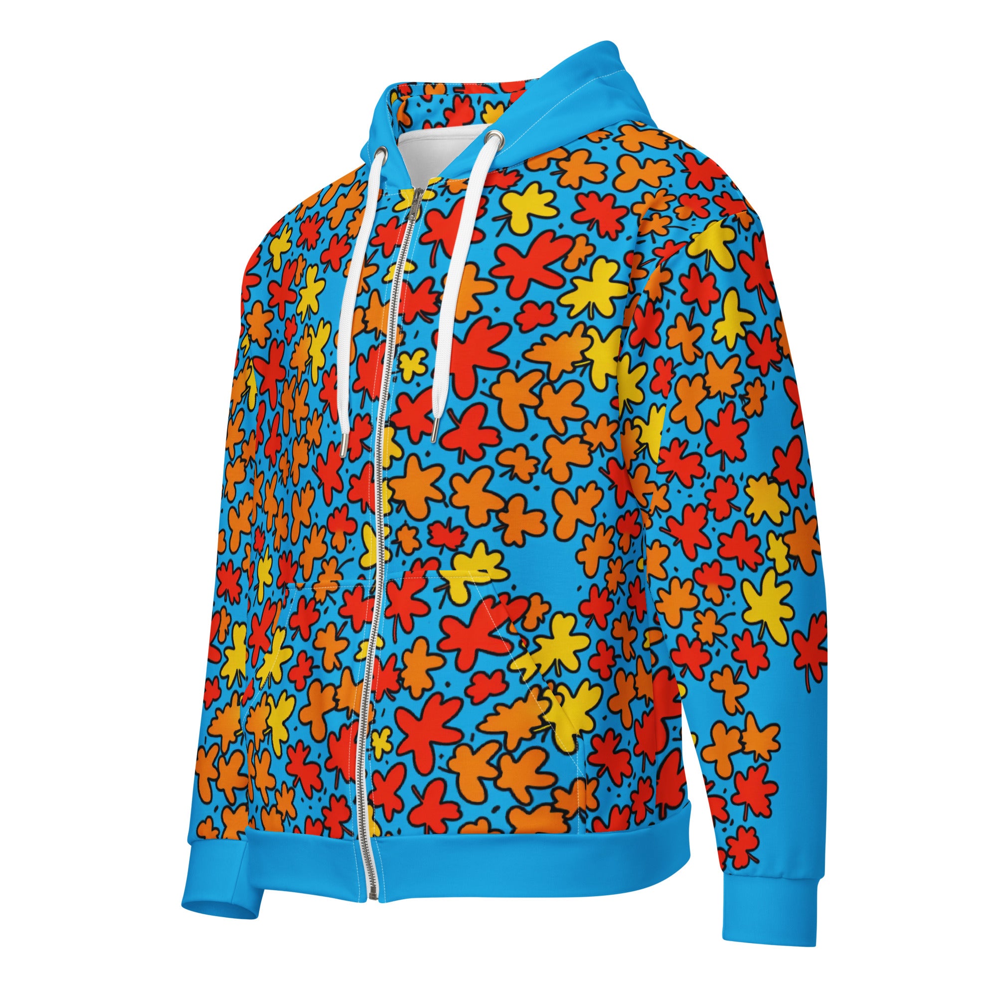 Autumn Pop ZipUp Eco-Hoodie