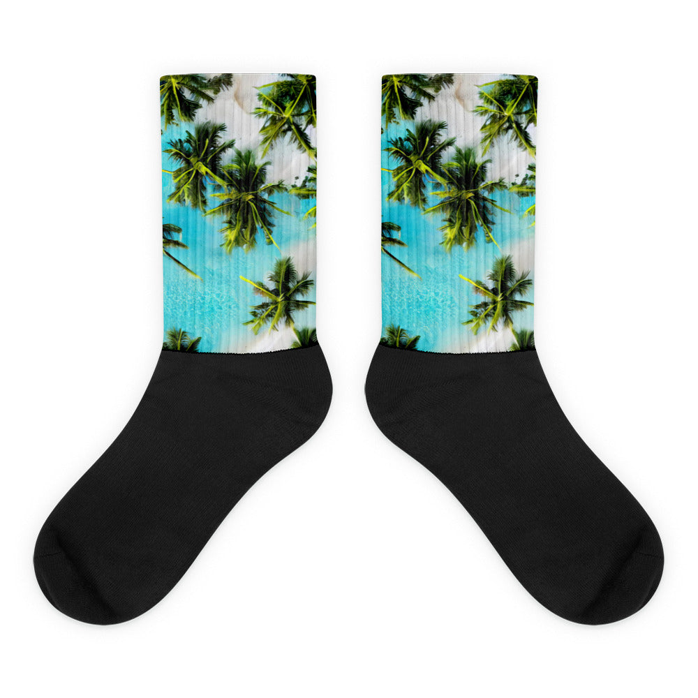 Aqua Palms Socks
