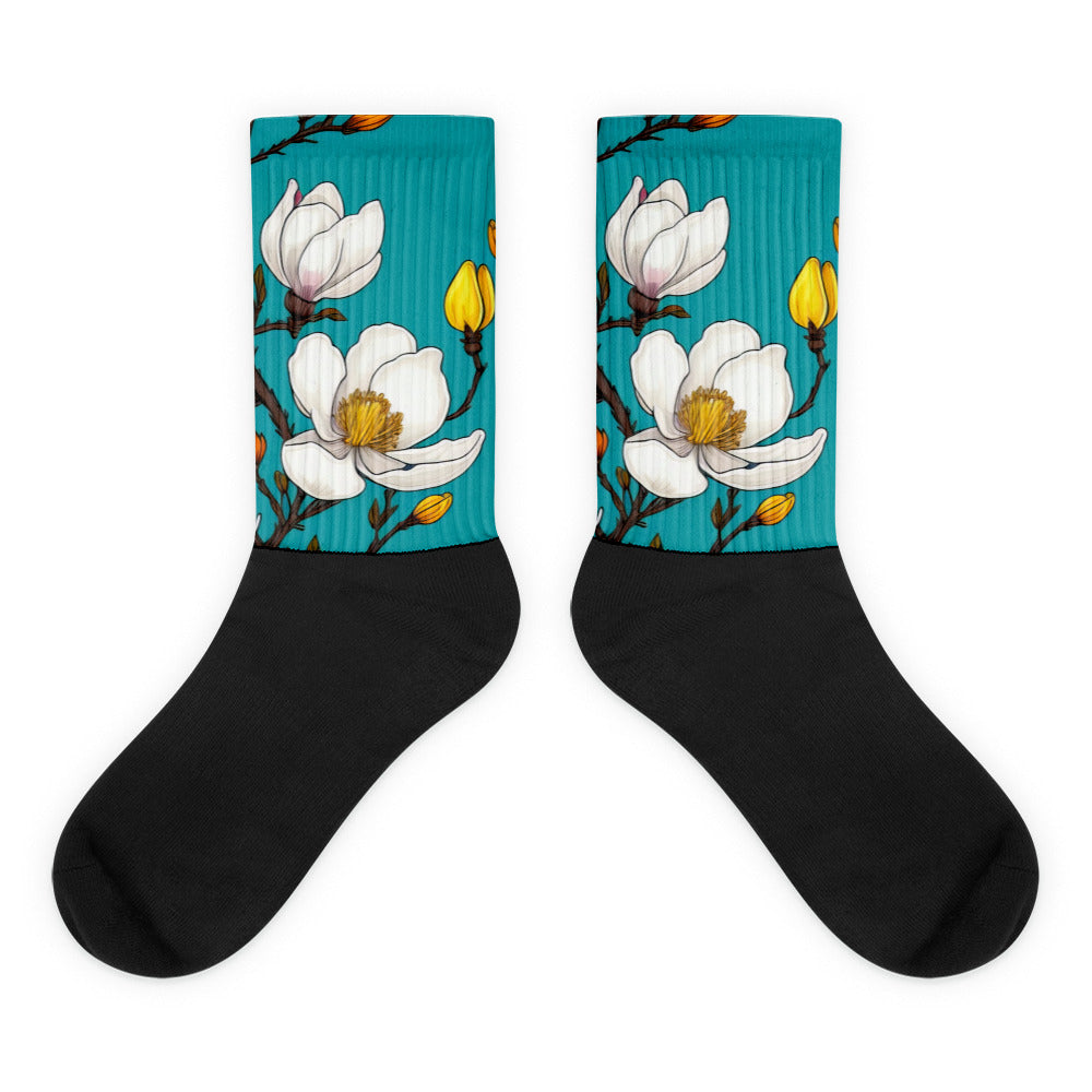 Magnolia Blossoms Socks